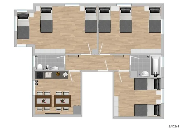 Sad261 Grosse Monteurwohnung * Schwandorf